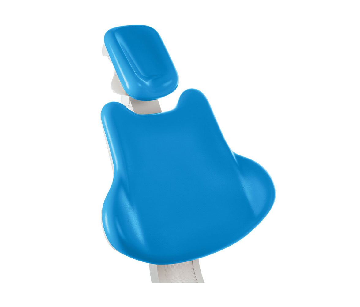 Blauer Stuhl der KaVo ESTETICA E70/E80 Vision Behandlungseinheit